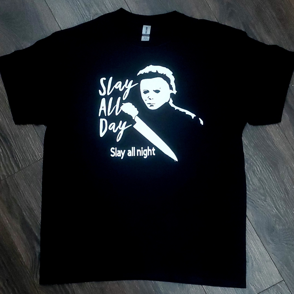 New Mike myers slay all day tshirt
